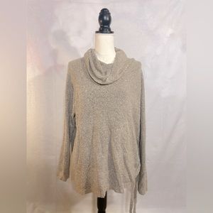 Leo & Nicole Sweaters | Coffey Side Ruche Sweater | Color: Gray | Size: 1X|